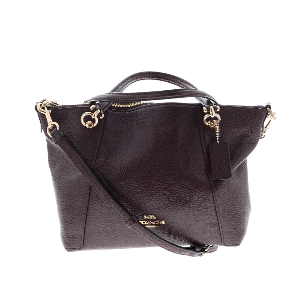 Coach Oxblood Maroon Leather Shoulder Bag